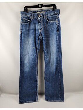 BKE Buckle Jeans Men 32L Justin Bootcut Vintage Classic Relaxed Denim Distressed